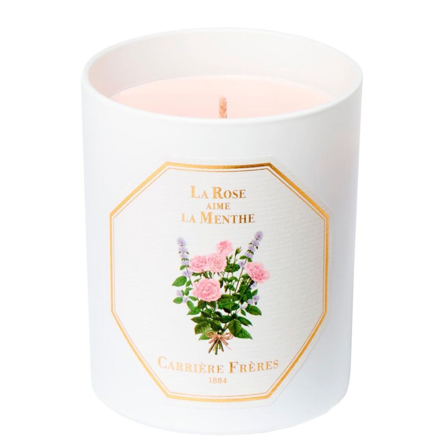 Carrière Frères Bougie Parfumee La Rose Aime La Menthe Wholesale