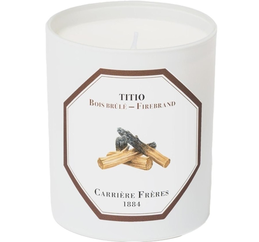 Carrière Frères Bougie Parfumee Bois Brules - Titio Hot